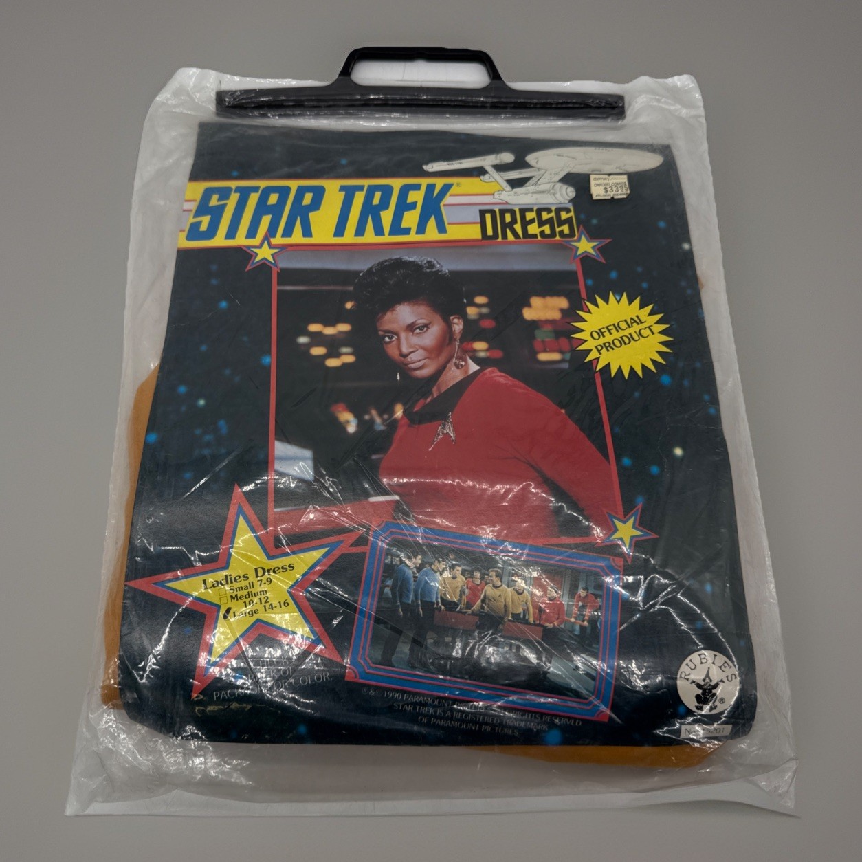 Official Product Star Trek Dress Yellow Size Large