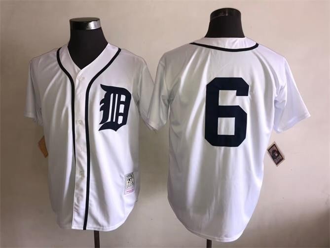 #6 Al Kaline Jersey Retro White