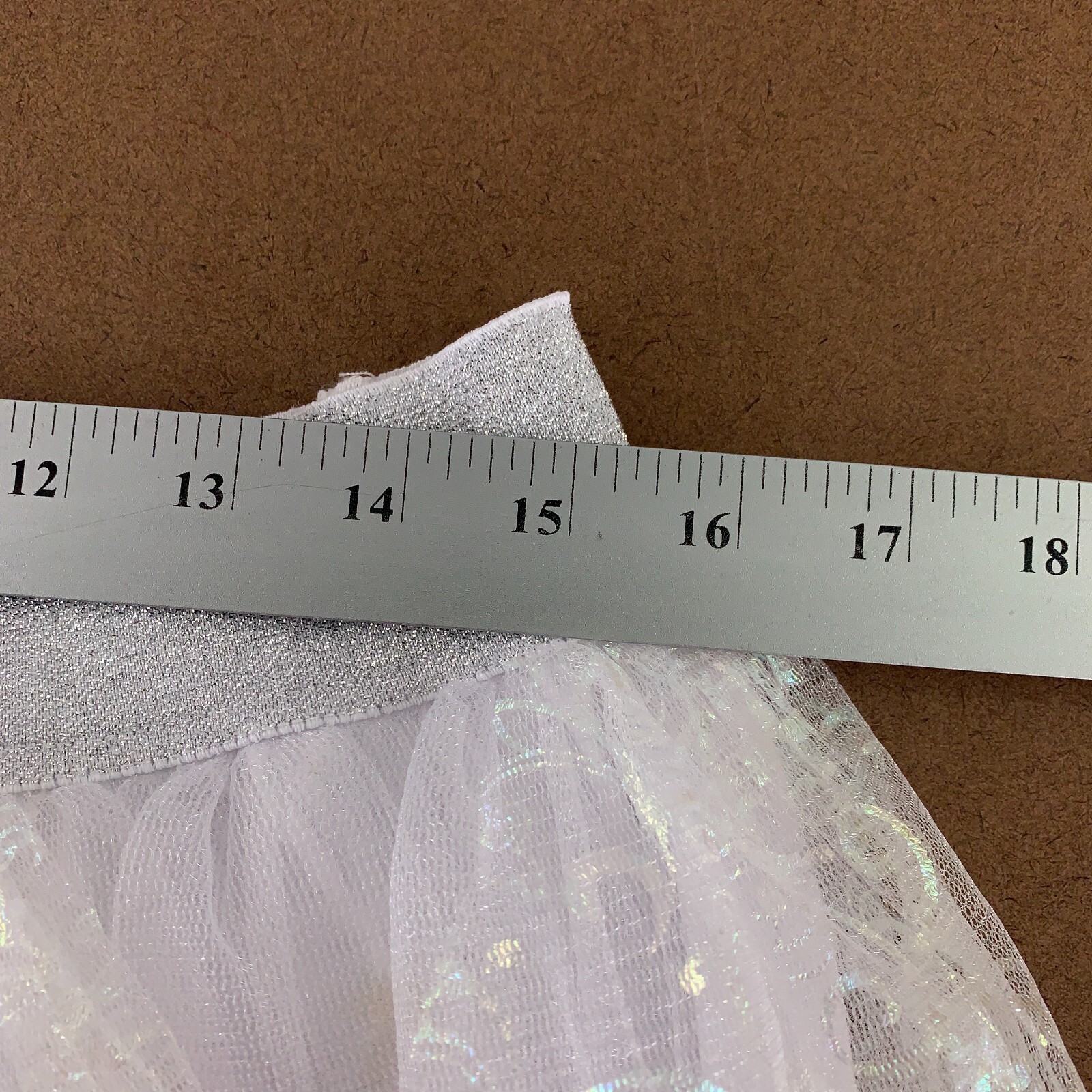 Spirit Halloween Women’s Plus One Size White Shimmer Pull On Costume Skirt