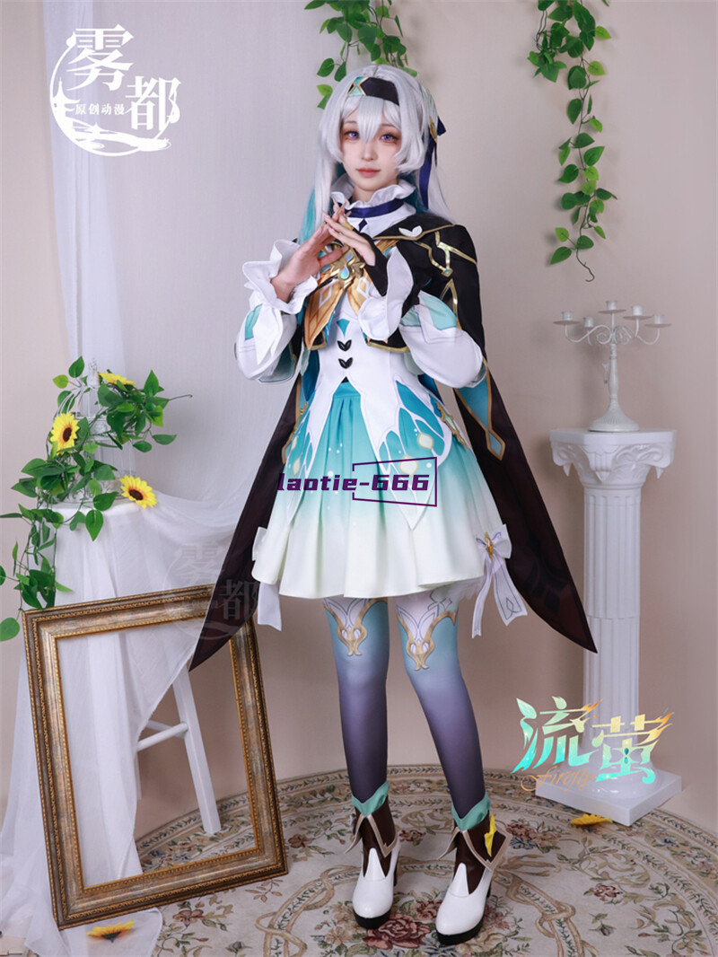Honkai Star Rail Firefly Anime Cosplay Costume Women Dress Skirt Role Halloween