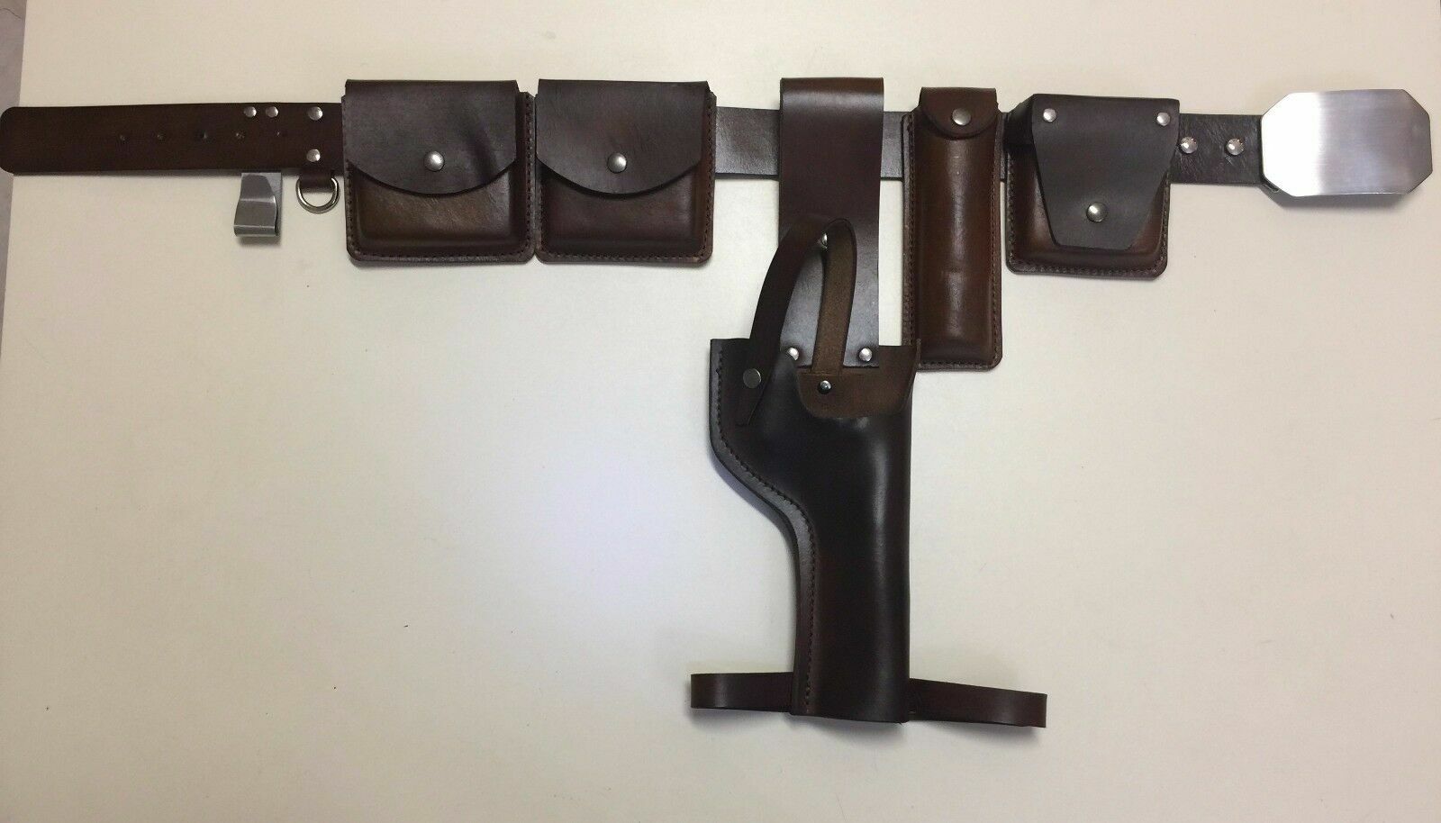 DL-44 Bespin Luke Skywalker ESB Holster, Belt, and pouches Rig in Dark Brown