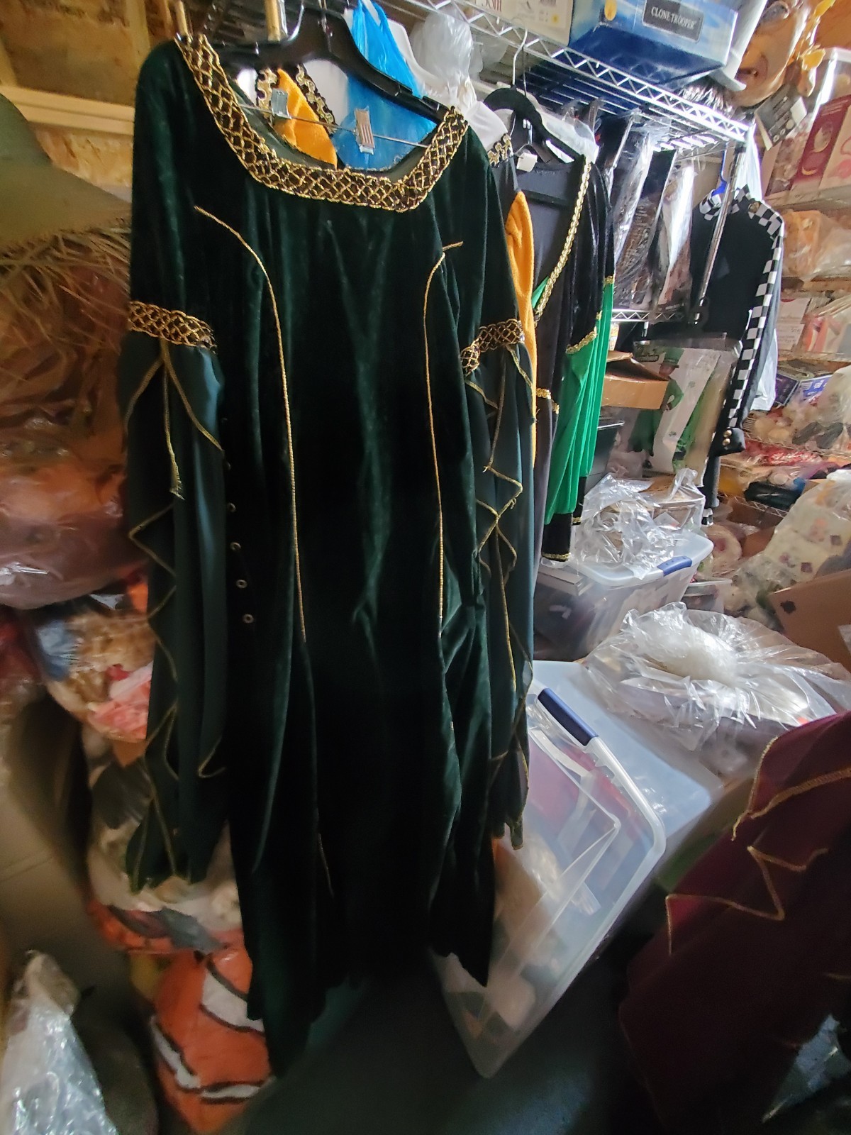 THEATRICAL QUALITY BROCADE MEDIEVAL DRESS