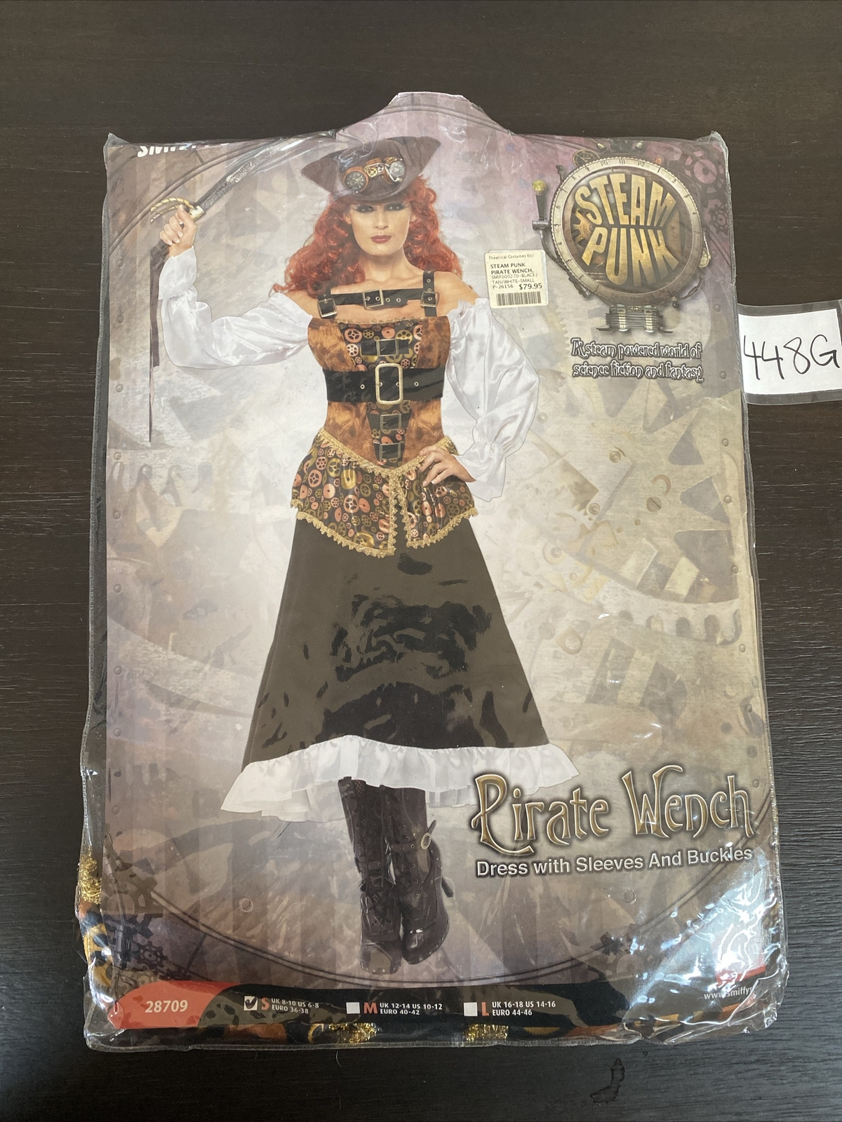 LL Adult Pirate Wench Dress Halloween Costume Size S