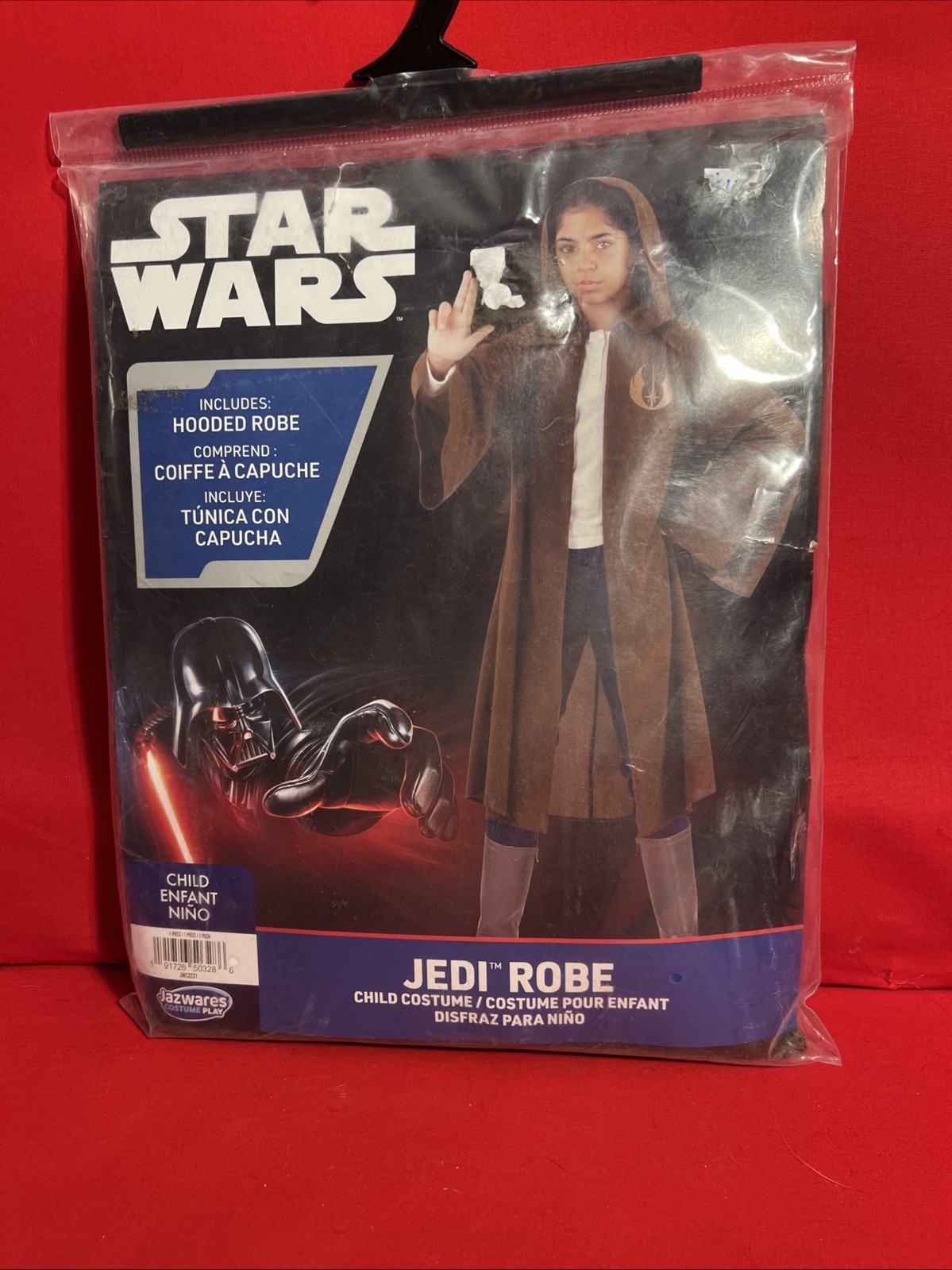 Star Wars JEDI ROBE Halloween Costume CHILD One Size Jazwares NEW