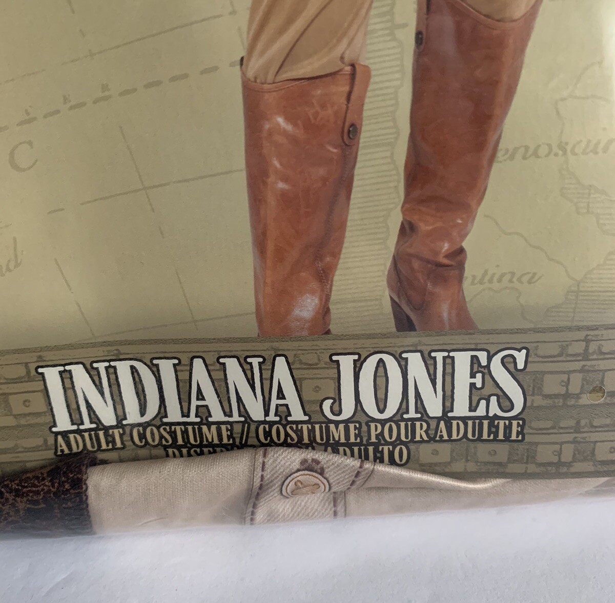 Jazwares Classic Indiana Jones NEW Adult Costume Size Small 4-6 **No Hat**