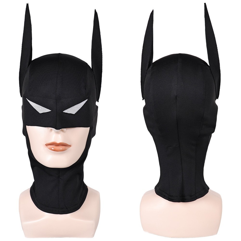 Caped Crusader Bruce Wayne Cosplay Black mask Hat Headgear Halloween party Props