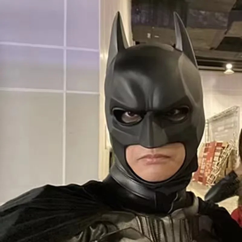 2025 Batman Full Mask With Cowl Adult The Dark Knight Rises Cosplay Props