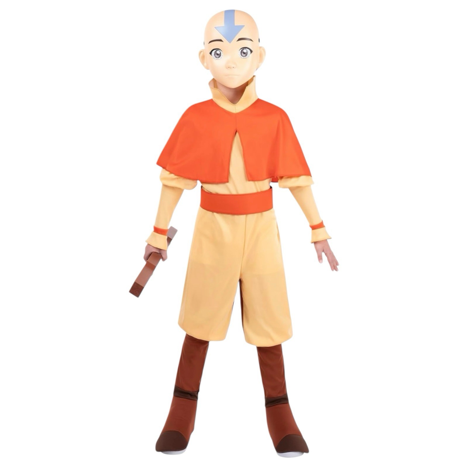 Kids Deluxe Avatar: The Last Airbender Aang Jumpsuit – Jazwares Size M (8-10)