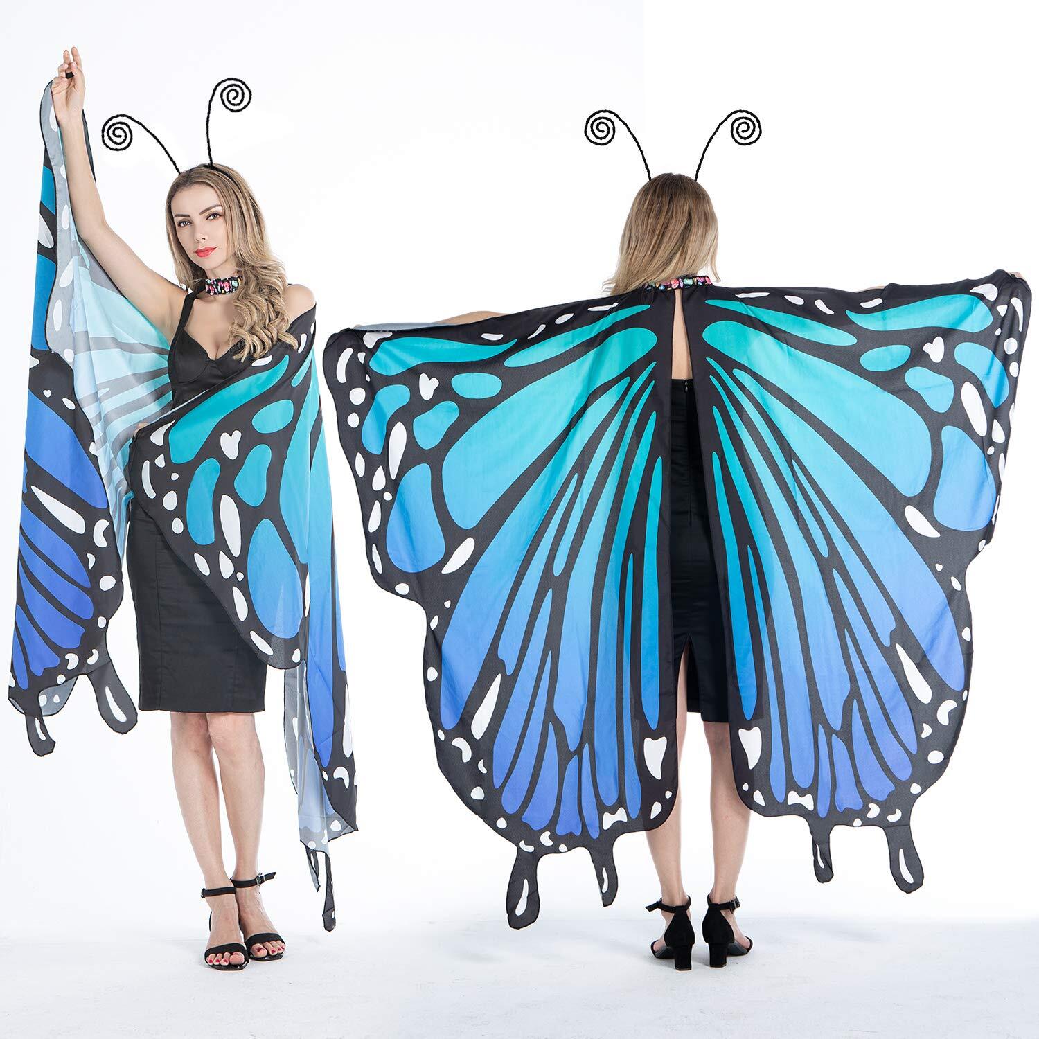 Butterfly Antenna Headband For Girl Women for Halloween Cosplay Costume Accessor