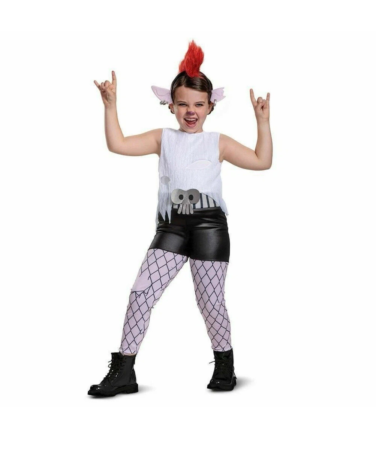 Trolls World Tour Barb Halloween Costume Disguise Deluxe Child Size XS (3T-4T)
