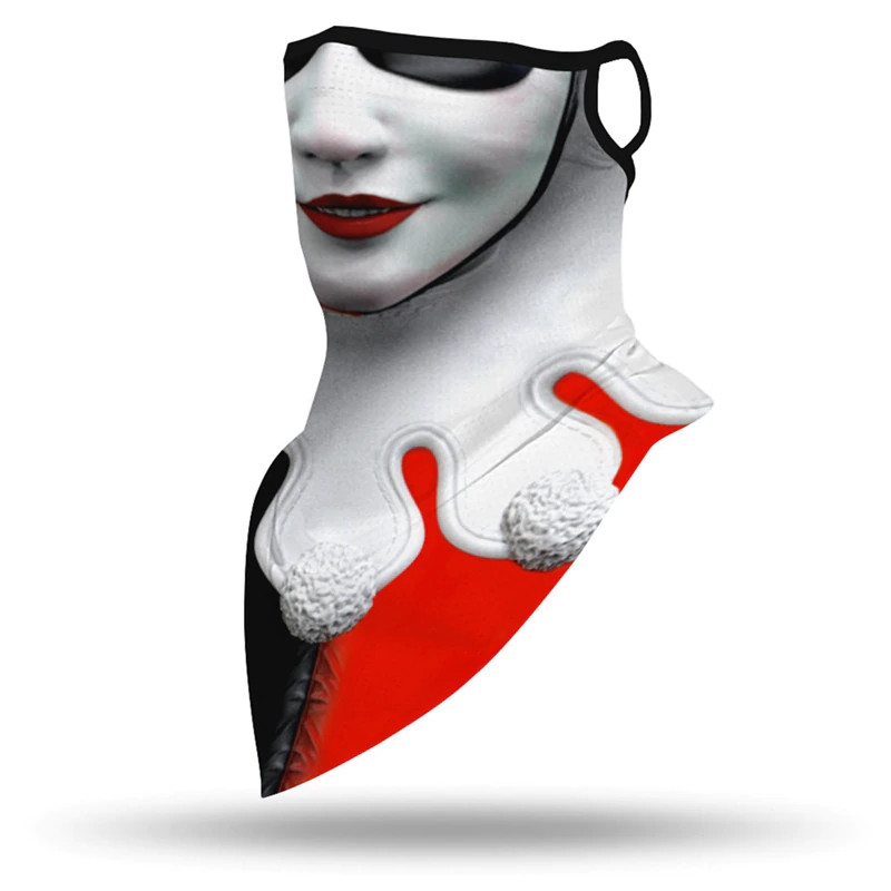 Harley Quinn Neck Gaiter For Cosplay One Size Fits Teens & Adults