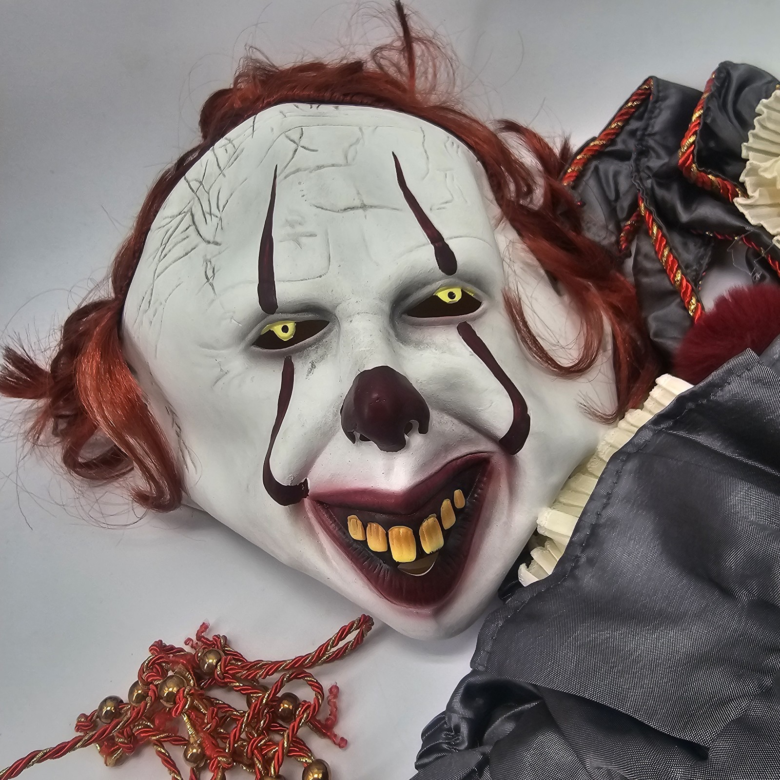 Kids L Movie Stephen King’s It Pennywise Cosplay Costume Silver Uniform