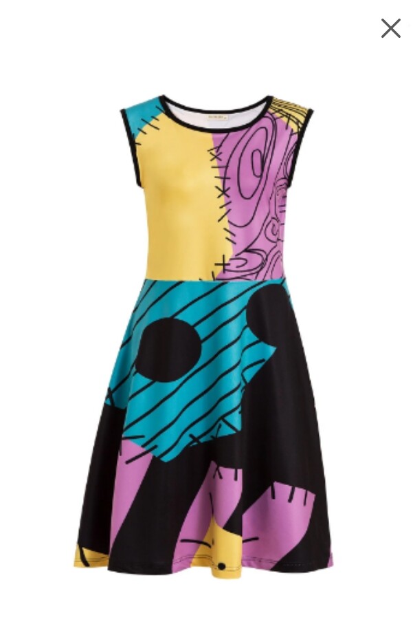 New nightmare sally dress witch Halloween costume women xs s m L XL XXL