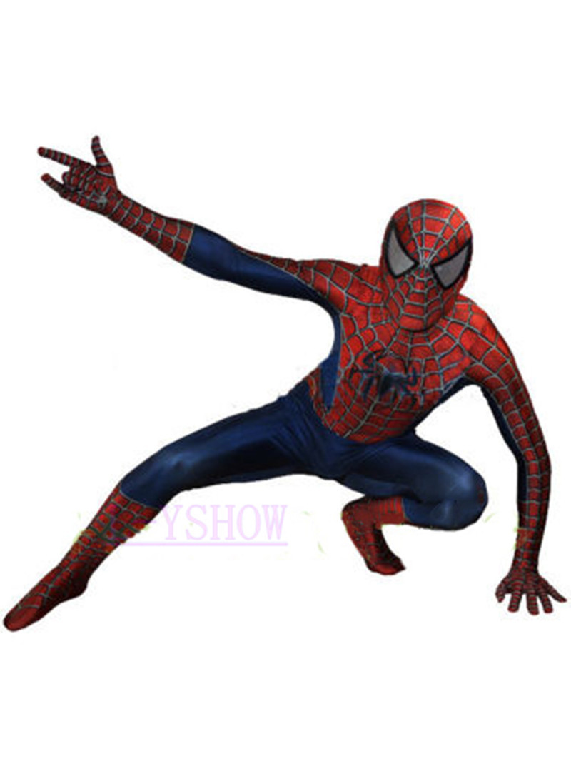 Classic Raimi Spiderman Cosplay Costumes Spider-man 3D Zentai Suit Halloween New