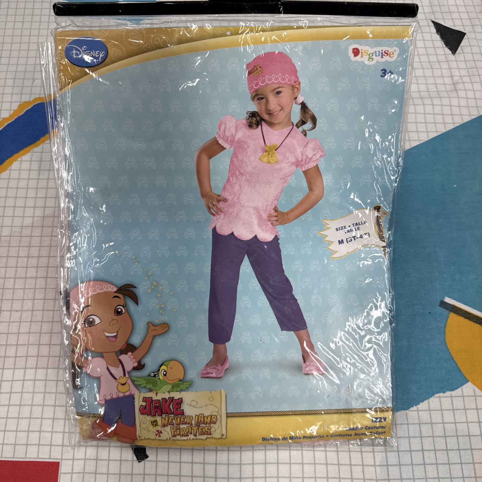 Izzy Jake & The Never Land Pirates Disney’s Halloween Costume Girls M (3T-4T)