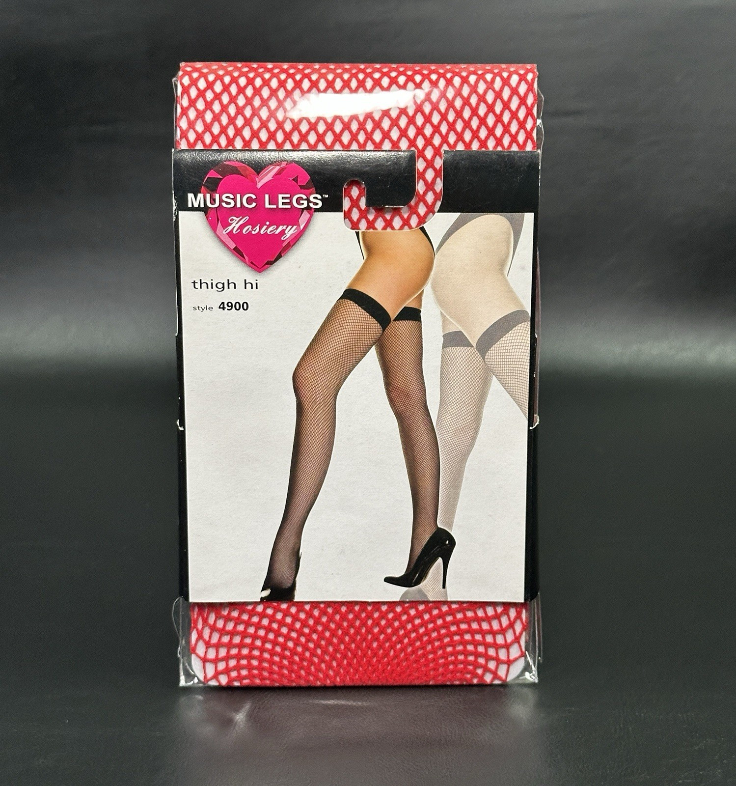 Thigh High Stockings Red Thin Cuff One Size Halloween Costume Dance Festival