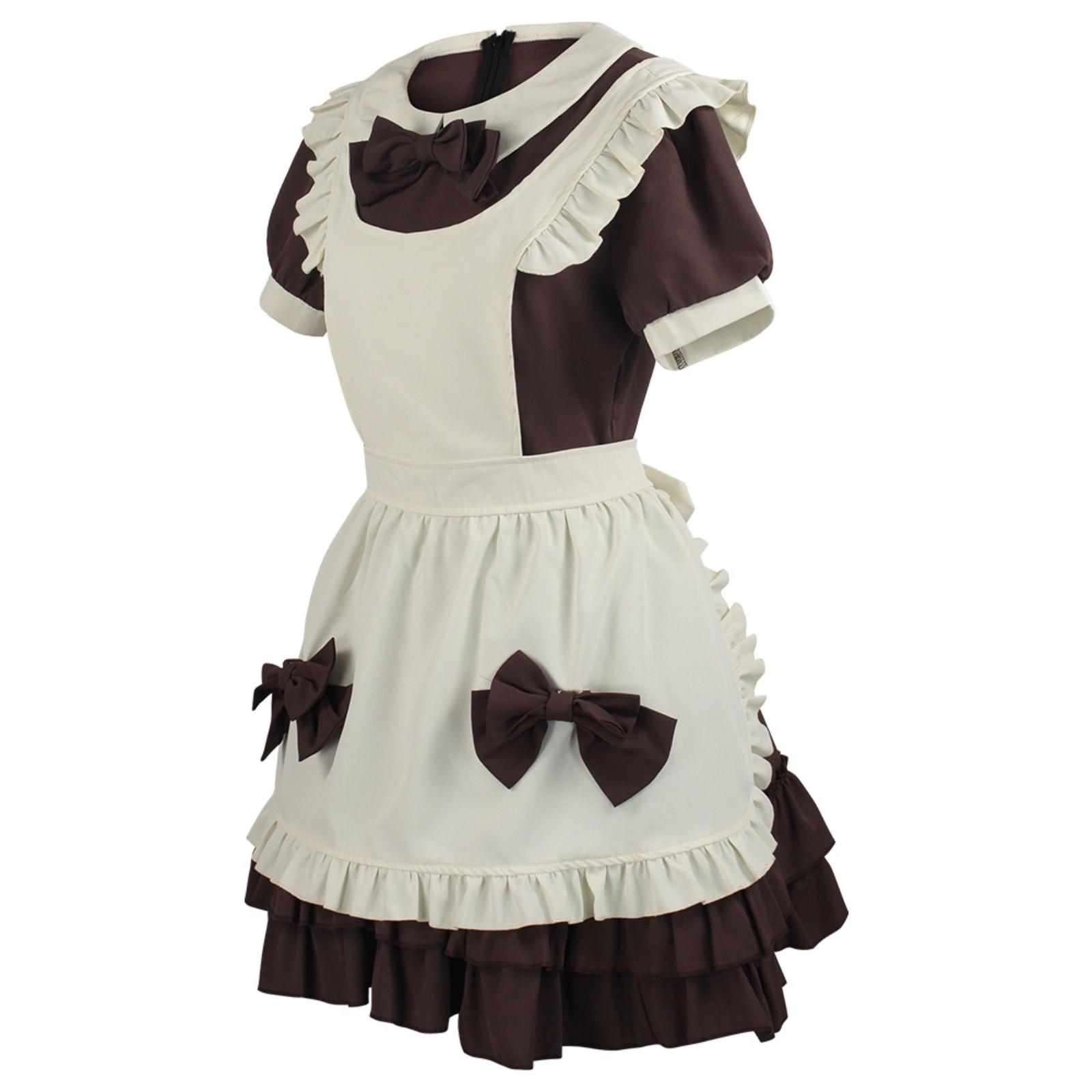 Women Kawaii Maid Lolita Dress Cosplay Cafe Uniform Costume Outfit
