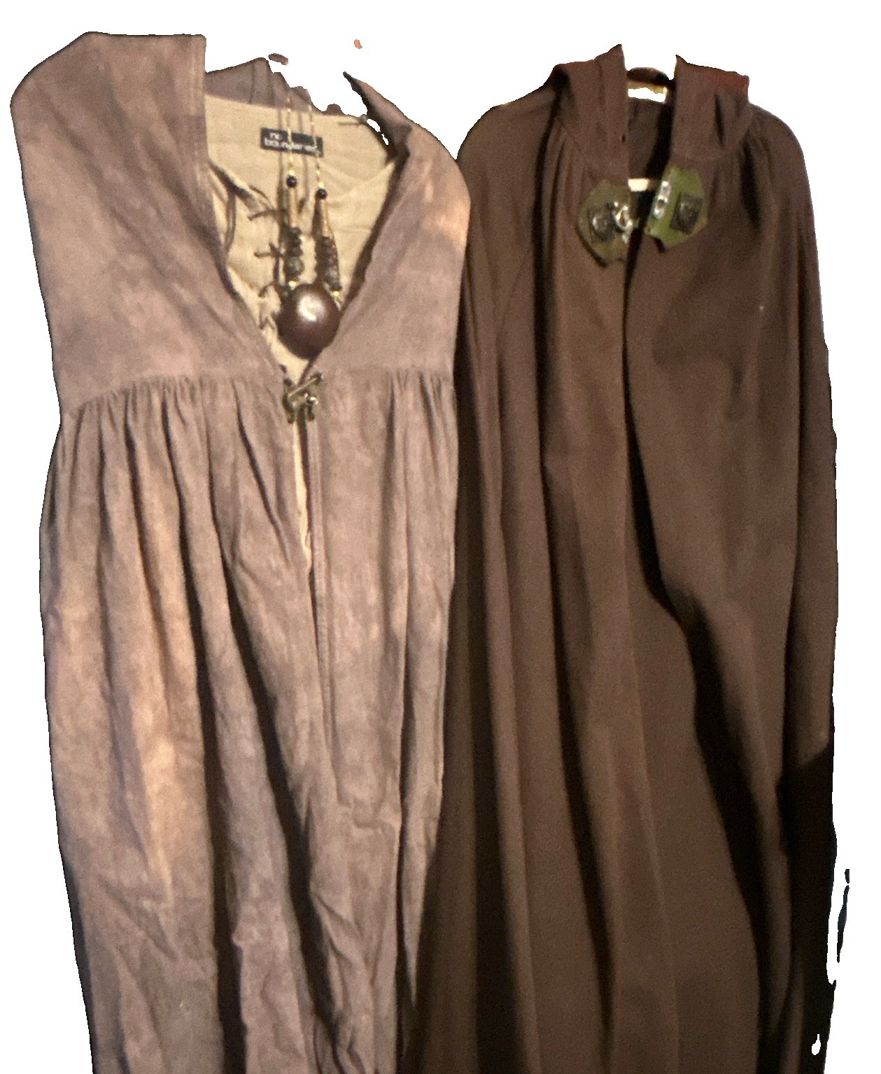 Medieval man Renaissance Costume Brown/women’s costume 28 pcs accessories