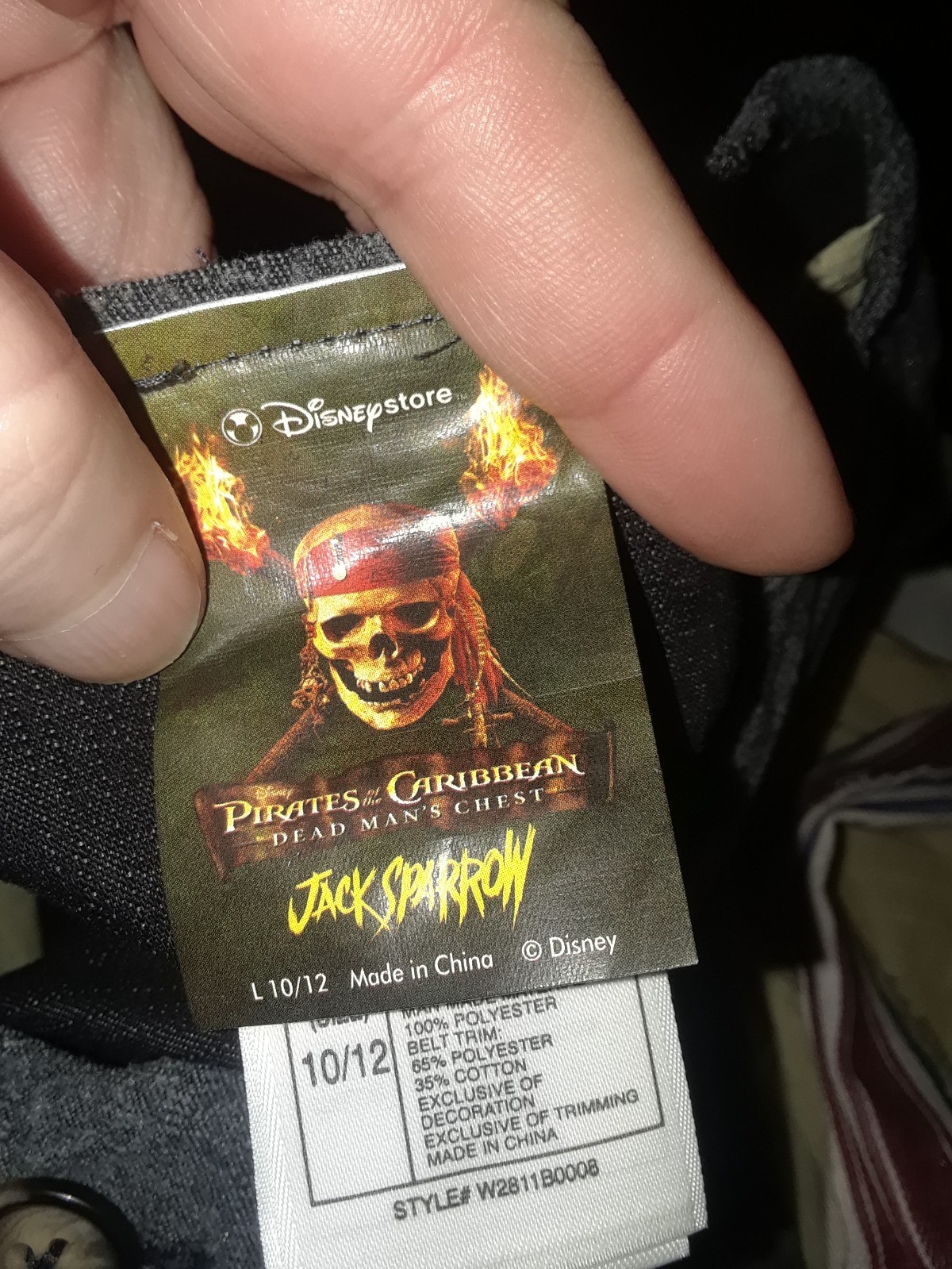 Disney Store Pirates of the Caribbean Jack Sparrow Tunic Costume Size 10/12