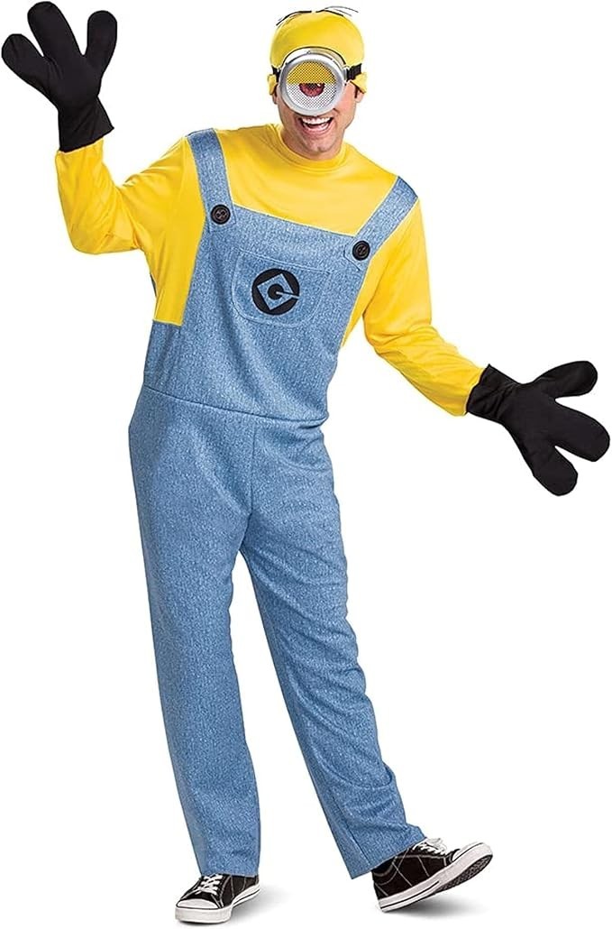 Disguise Minions STUART Deluxe Adult Costume Large/X-Large 42-46 NEW *READ* #31