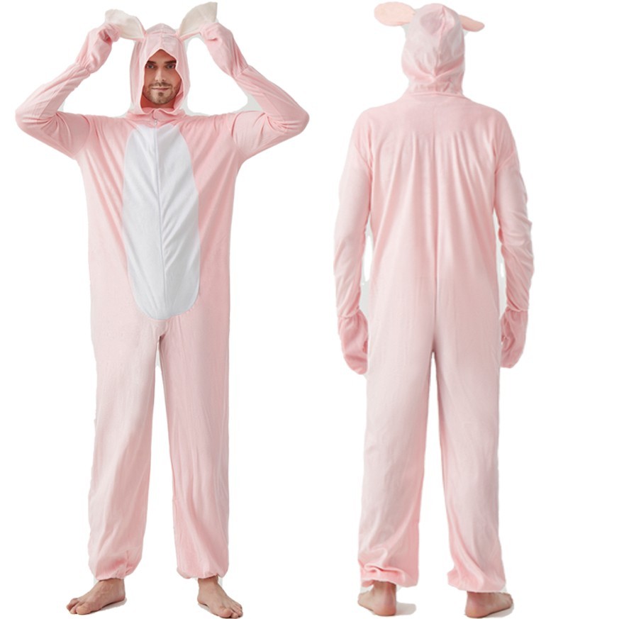Unisex Bunny Costume Party – Pink – Cosplay Outfit – Halloween Cosplay Costume