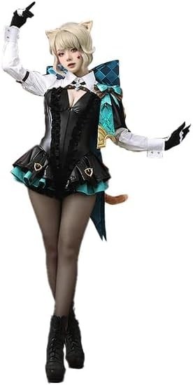 NWT Lynette Cosplay Costumes Doki R Game Genshin Impact Fontaine SZ S