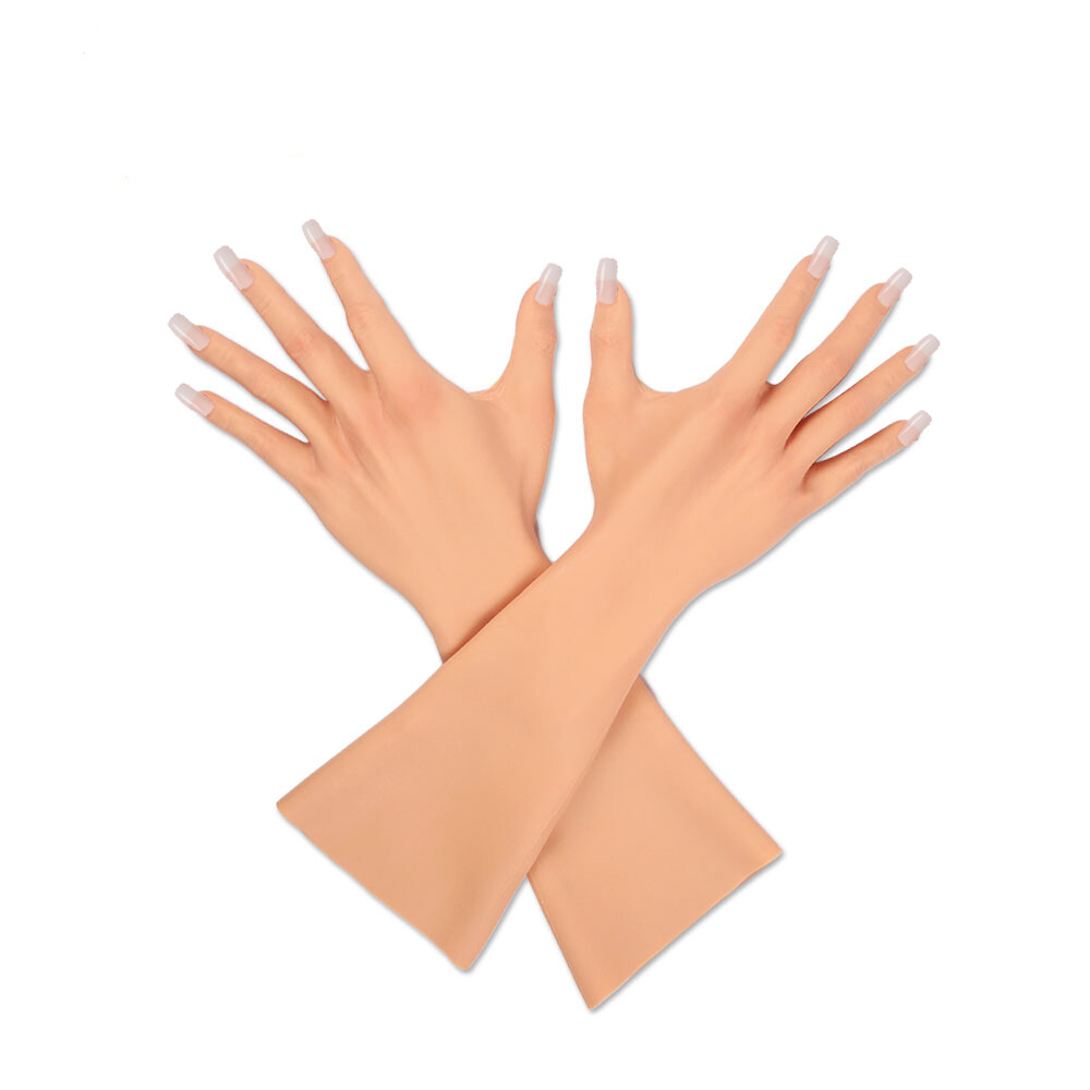 Realistic Skin Silicone Female Gloves For Crossdresser Transgender Cosplayer