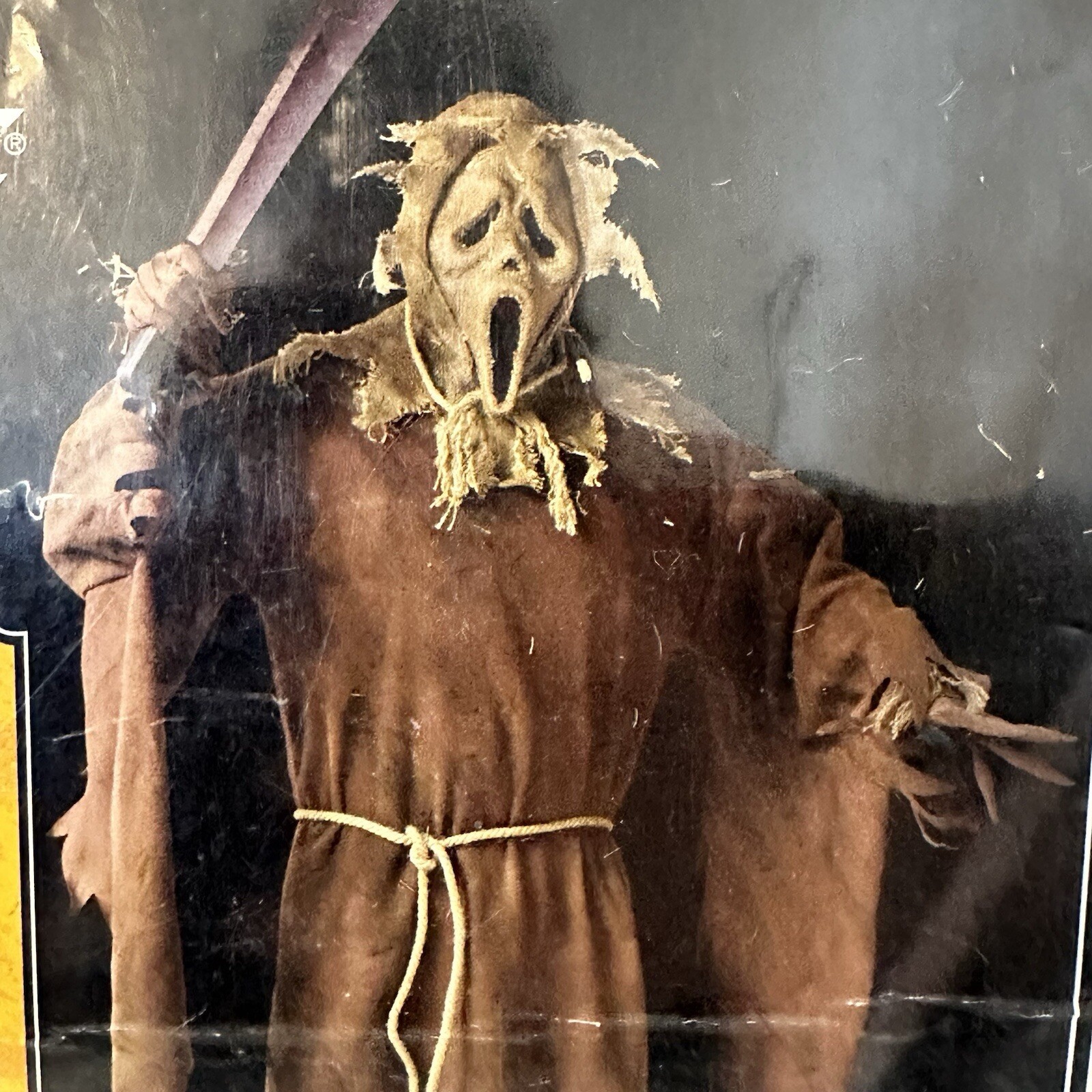 Ghost Face Burlap Scarecrow Halloween Costume Scream Child Teen Boys L 12-14 NEW