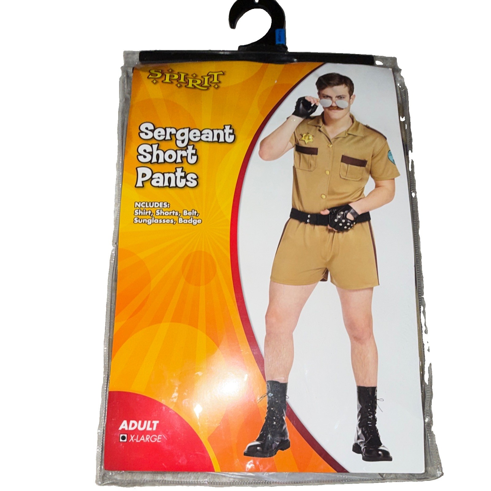 Spirit Halloween Sergeant Costume Adult XL Police Sheriff Uniform NEW XL