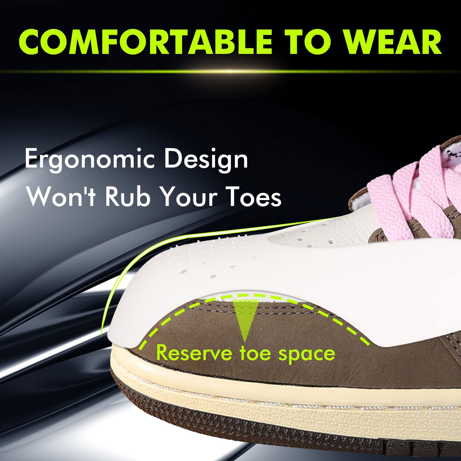 Crease Protectors for Air Force 1 ‖ Jordan 1 ‖ Dunk Low, 4 Pairs Shoe Crease …