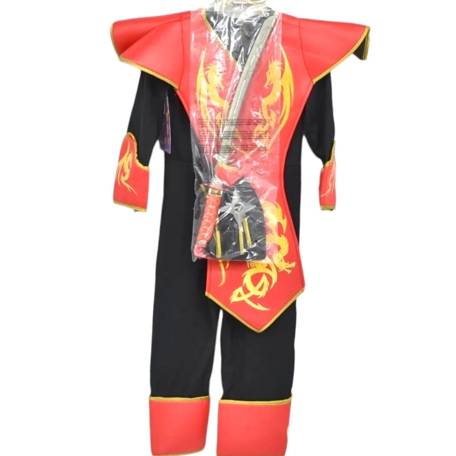 Ninja Samurai Dragon Halloween Costume Kid SZ S Cosplay Disguise Members Mark