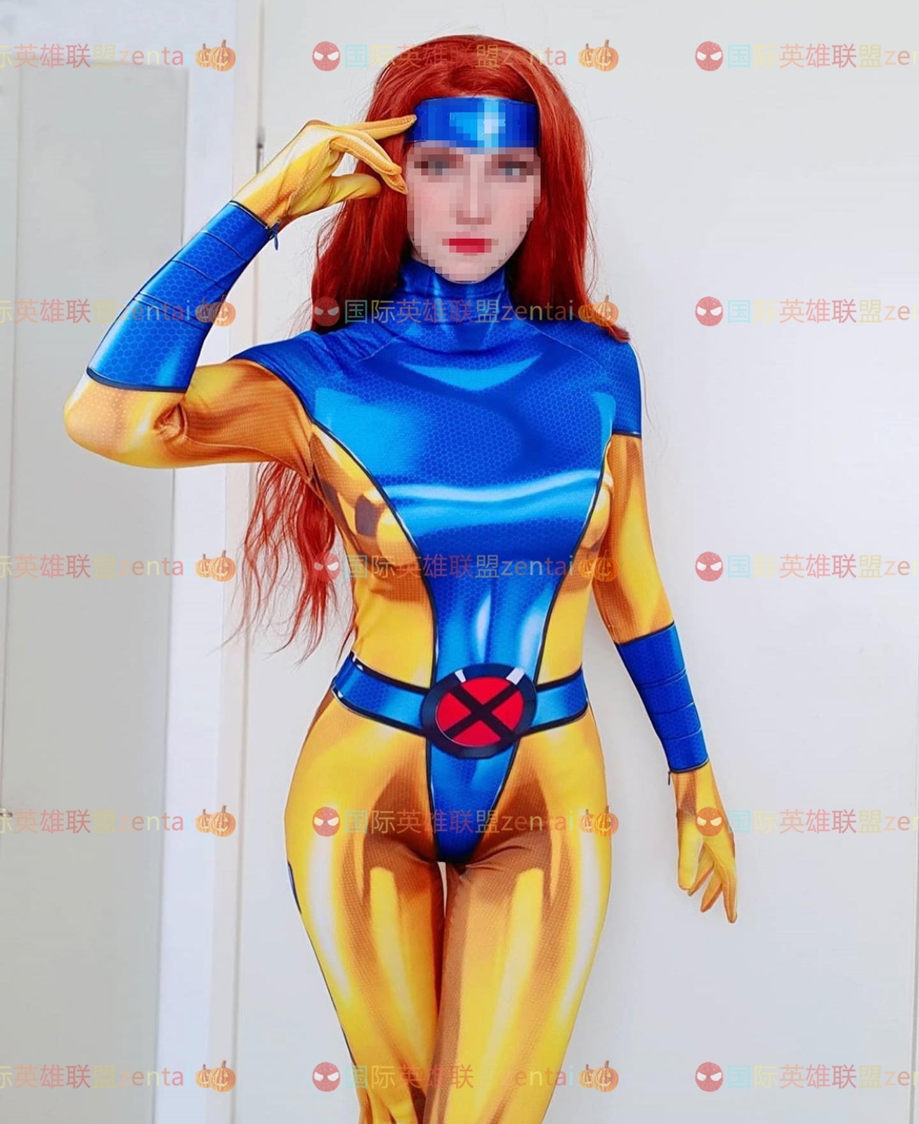 X-Men Phoenix Jumpsuit Jean Grey Cosplay Costume Bodysuit Adult & Kids Halloween