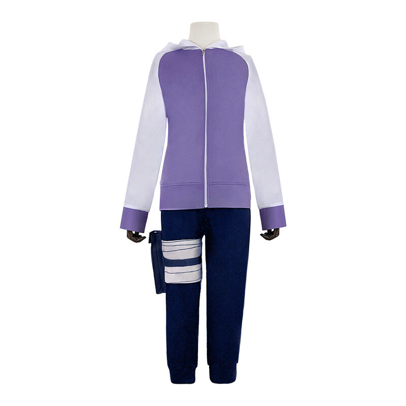 Anime Naruto Shippuden Hinata Hyuga Costume Complete Outfit Cosplay Party Set