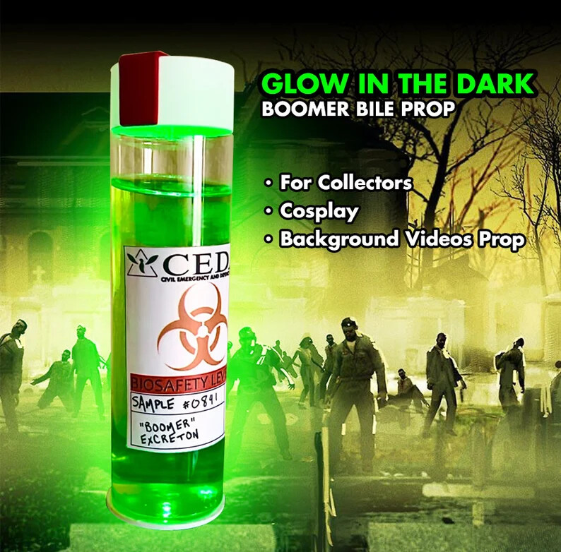 Left 4 Dead Boomer bile night light and med-kit backpack combo cosplay Kit
