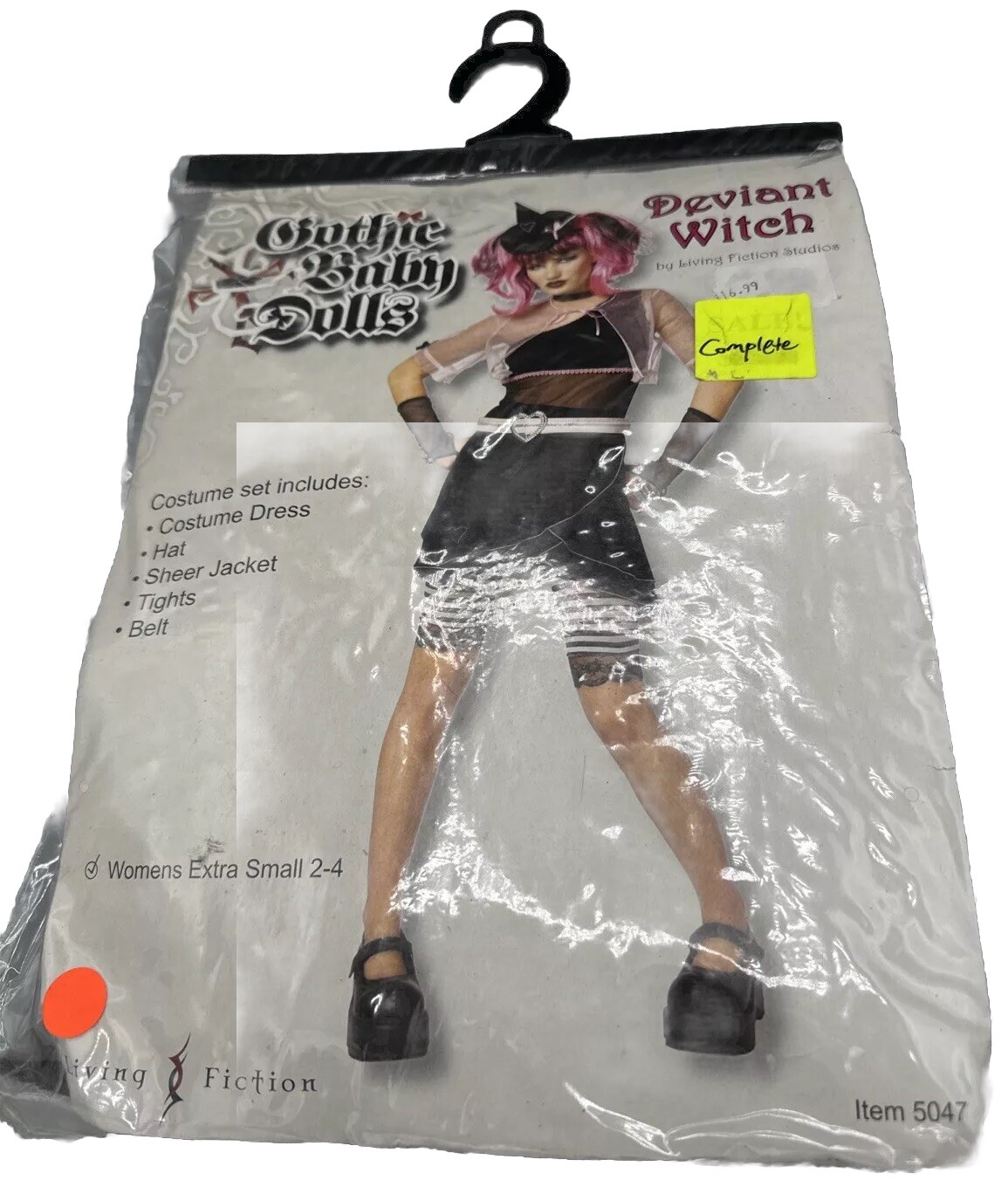 Halloween Costume – Gothic Baby Dolls – Deviant Witch – Women’s XS 2 – 4 – NWT