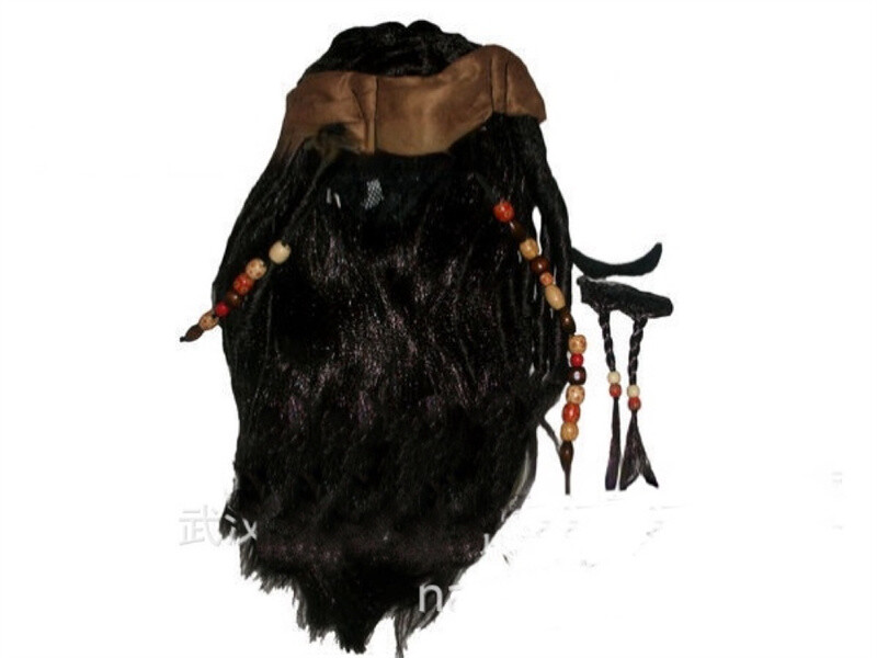 Pirates of the Caribbean Jack Sparrow Cosplay Costume Outfit Full Coat Suit Hot