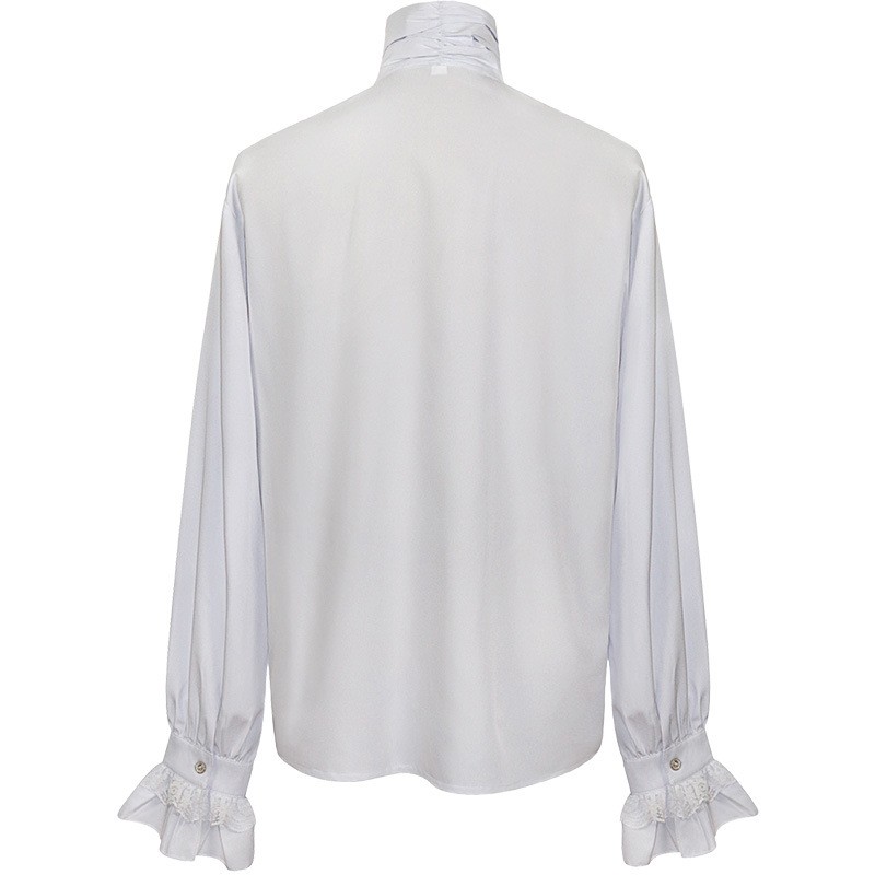 Men’s Pirate Renaissance Medieval Victorian Steampunk Gothic Vampire Shirt Top