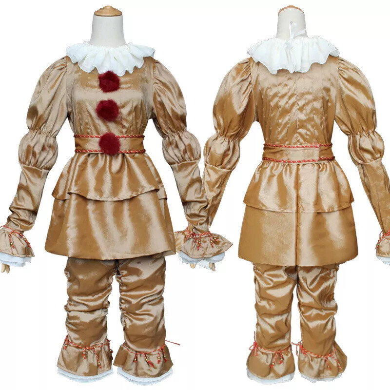 Movie It Chapter Pennywise Cosplay Costume Clown Halloween Costume Adults Suit