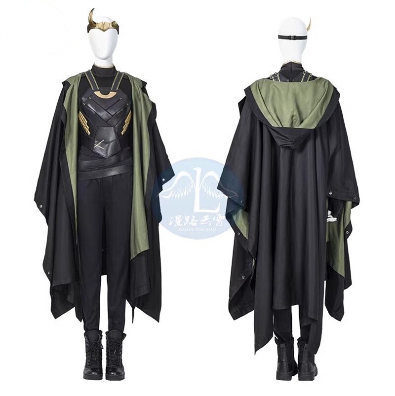Loki Season 1 Lady Loki Cosplay Costume Outfits Halloween Women’s Full Set Shoes
