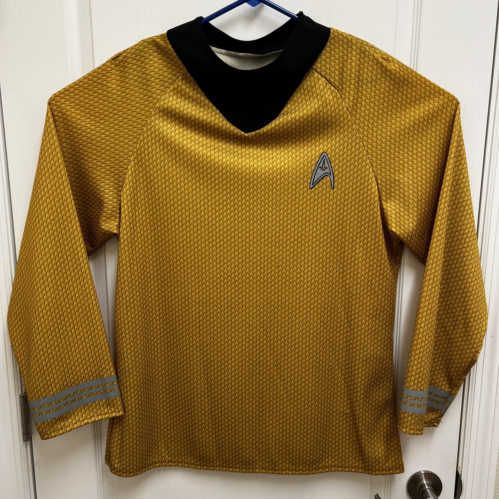 Rubies Star Trek Captain Kirk Halloween Costume Yellow Shirt Trekkie Mens XL