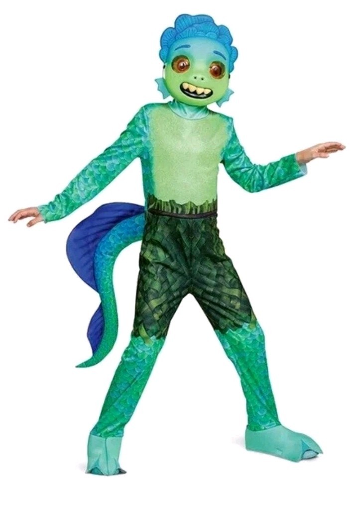 Luca Deluxe Disney Pixar Boy Fancy Dress Up Halloween Child Costume XS 3T-4T