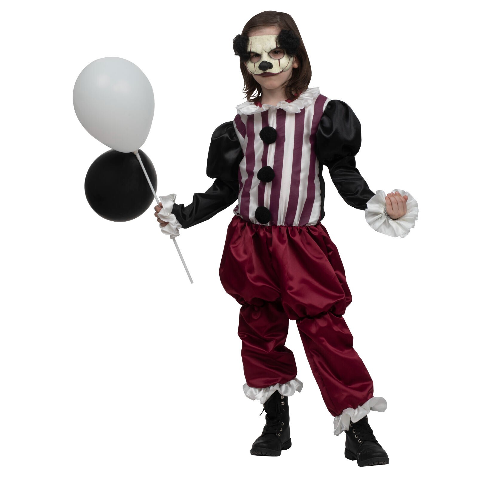 Ghoulish Productions Kids Evil Clown Costume 10-12Y Creepy Circus Halloween