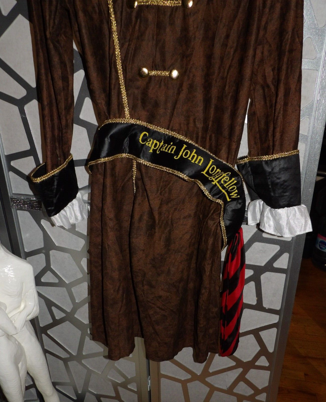 FORUM NOVELTIES 3PC. CAPT.JOHN LONGFELLOW COSTUME (ONE SIZE FITS MOST :REGULAR)