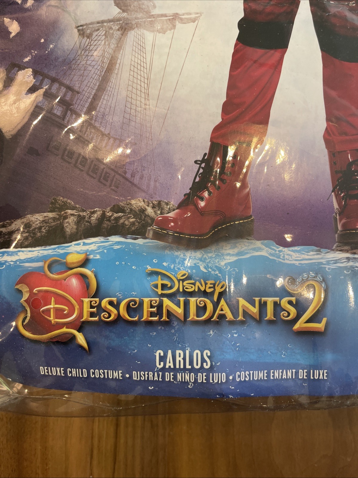 Disney Descendants CARLOS – RARE! Boys DELUXE Costume SIZE M 7-8 Halloween NEW ✨