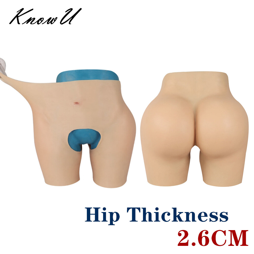 Silicone Hip Pants Open Crotch Panty Plump Hips Underwear Cosplay Crossdresser