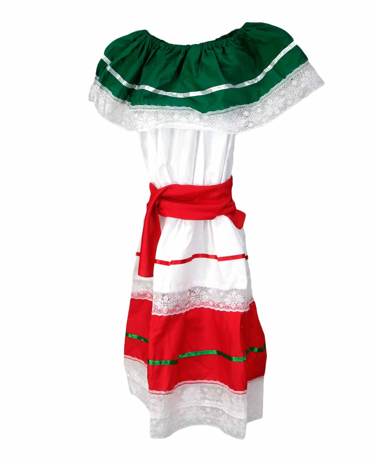 Kids Girls Mexican Traditional Cinco De Mayo Dancer Coco Costume Fiesta Dress
