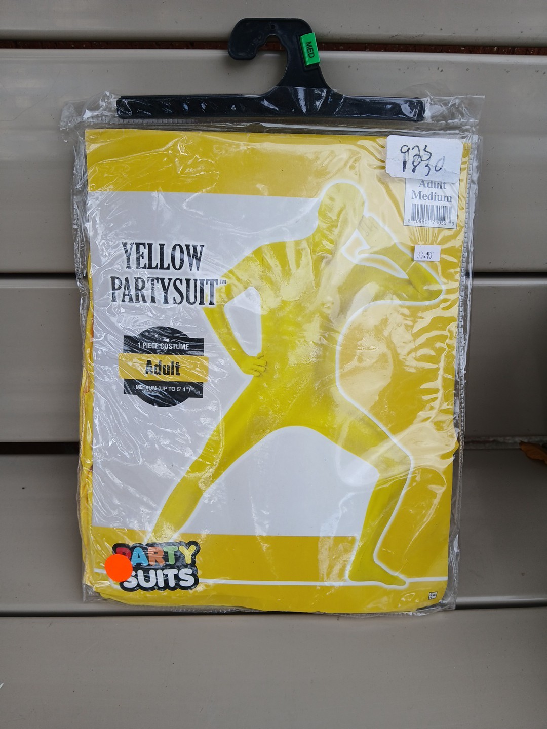 New Yellow Skinsuit Bodysuit Partysuit Adult M