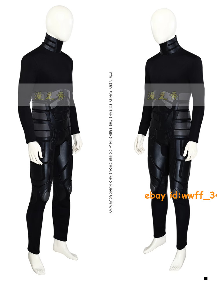 Men’s The Dark Knight Rises Batman Bruce Wayne Cosplay Costume Outfit Halloween