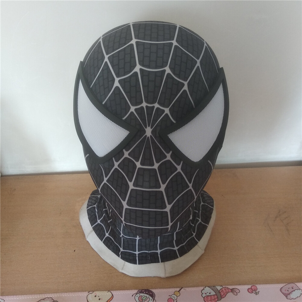 Black Venom Spiderman Jumpsuit Cosplay 3D Logo Bodysuit Men Costume Halloween