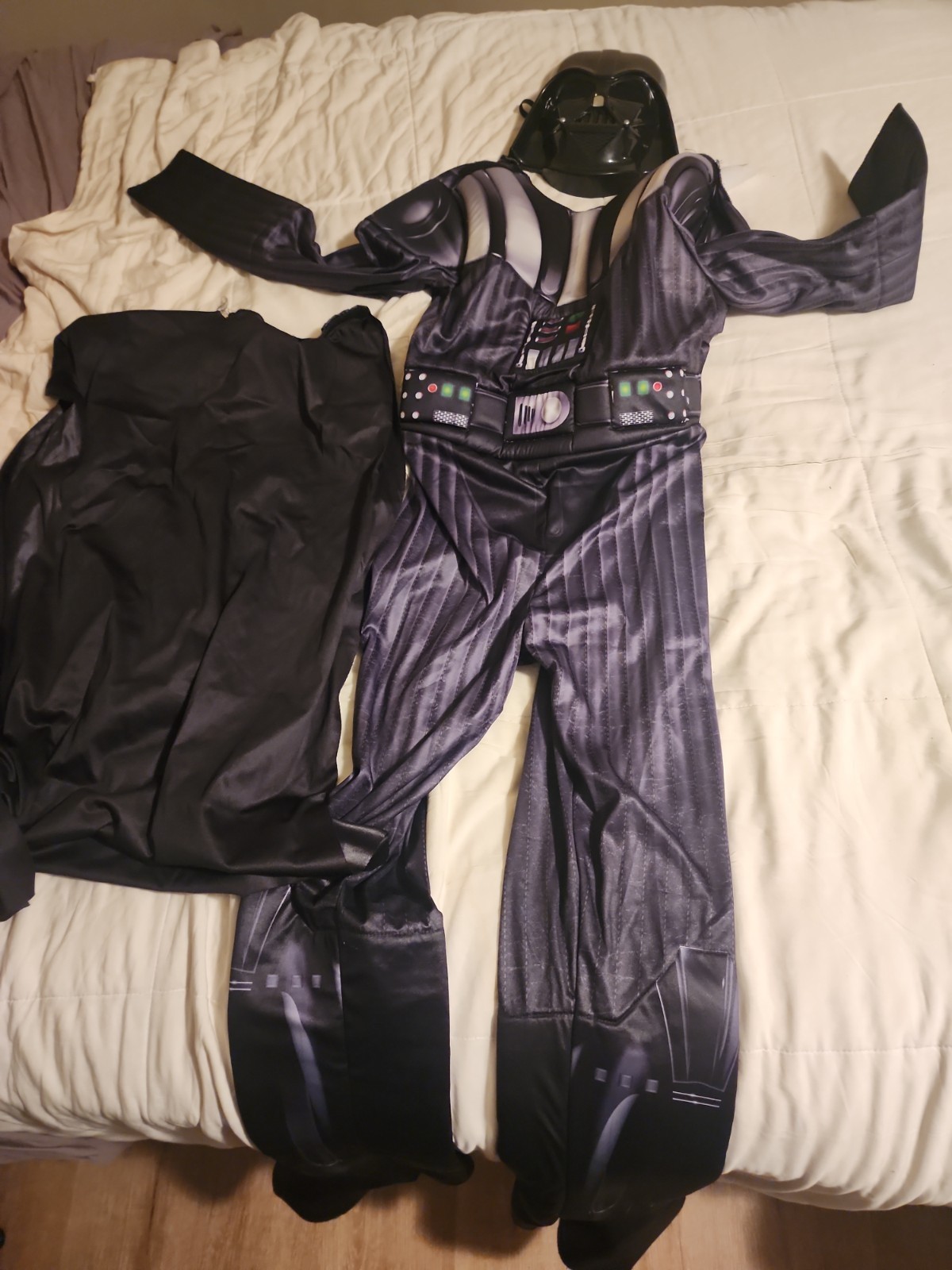 Star Wars Darth Vader Costume XXL Jumpsuit Cape Mask Jazwares Set Black